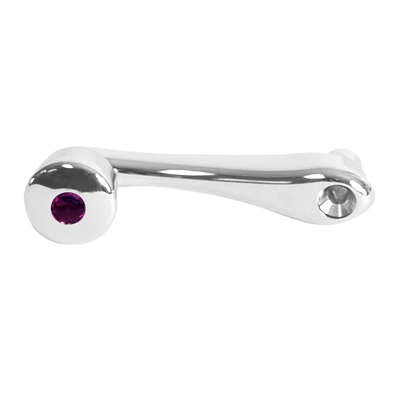 (DISCONTINUED) CR. WINDOW CRANK W/PURPLE CRYSTAL, SLOT ADAPTER-P,KW,I #54974 Light Gray