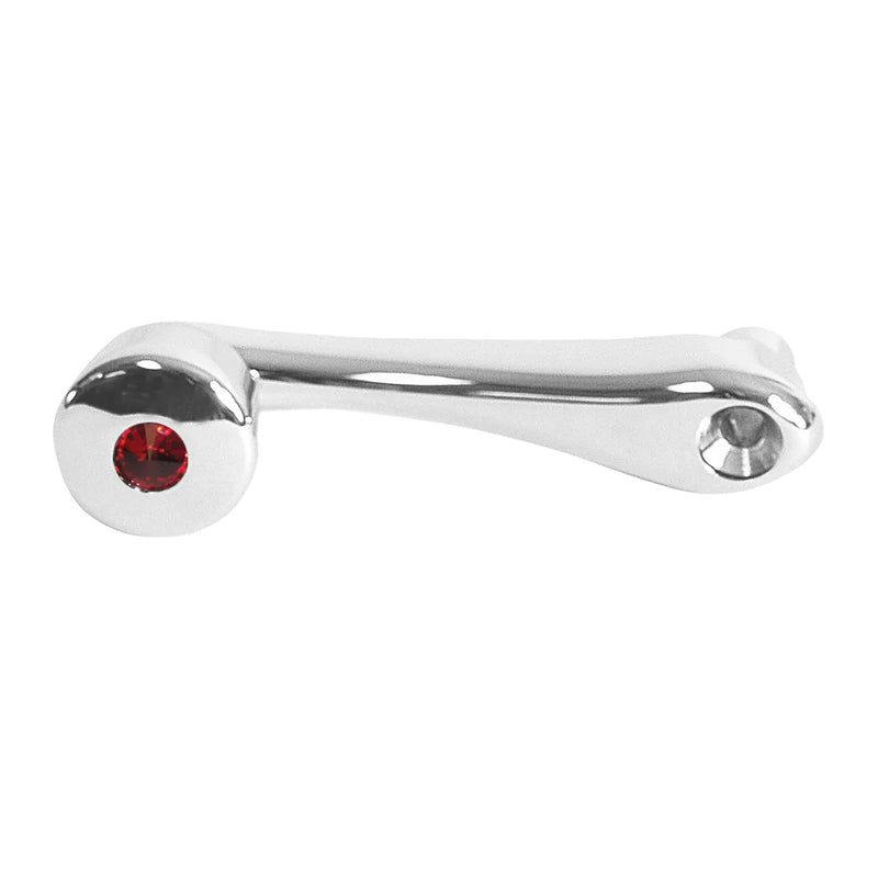 (DISCONTINUED) CR. WINDOW CRANK W/RED CRYSTAL SLOT ADAPTER-PETE, KW, INT'L #54975 Light Gray