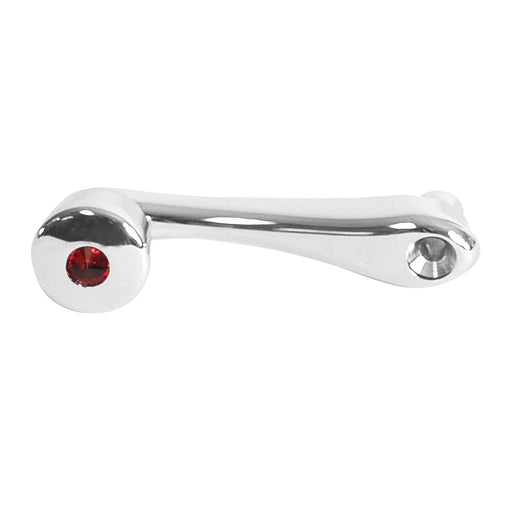 (DISCONTINUED) CR. WINDOW CRANK W/RED CRYSTAL SLOT ADAPTER-PETE, KW, INT'L #54975 Light Gray