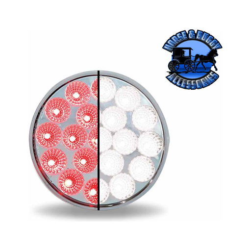 Light Gray 4" Round Trux Dual Revolution LEDs (Choose Style and Color) 4" ROUND Red to White - #TLED-4X40