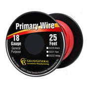 #55221 RED 18GA PRIMARY WIRE, 25FT ROLL W/ SPOOL WIRE Light Coral