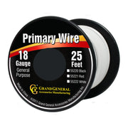 #55222 WHITE 18GA PRIMARY WIRE, 25FT ROLL W/ SPOOL WIRE Tan