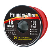 #55224 RED 18GA PRIMARY WIRE, 100FT ROLL W/ SPOOL WIRE Light Coral