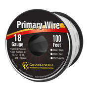 #55225 WHITE 18GA PRIMARY WIRE, 100FT ROLL W/ SPOOL WIRE Dark Slate Gray