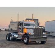 Grand General Flush Mount (1157 2 wire) 3.5" Watermelon Glass Marker Light Kits (CHOOSE COLOR) watermelon glass lens RED,DARK AMBER,LIGHT AMBER,CLEAR,BLUE,PURPLE,GREEN Dark Gray