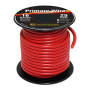 #55231 RED 16GA PRIMARY WIRE, 25FT ROLL W/ SPOOL WIRE Black