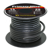 #55246 BLACK 14GA PRIMARY WIRE, 500FT ROLL W/ SPOOL WIRE Dark Slate Gray