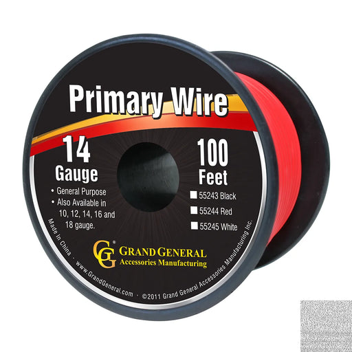 #55244 RED 14GA PRIMARY WIRE, 100FT ROLL W/ SPOOL WIRE Dark Slate Gray