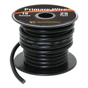 #55260 BLACK 10GA PRIMARY WIRE, 25FT ROLL W/ SPOOL WIRE Dark Slate Gray