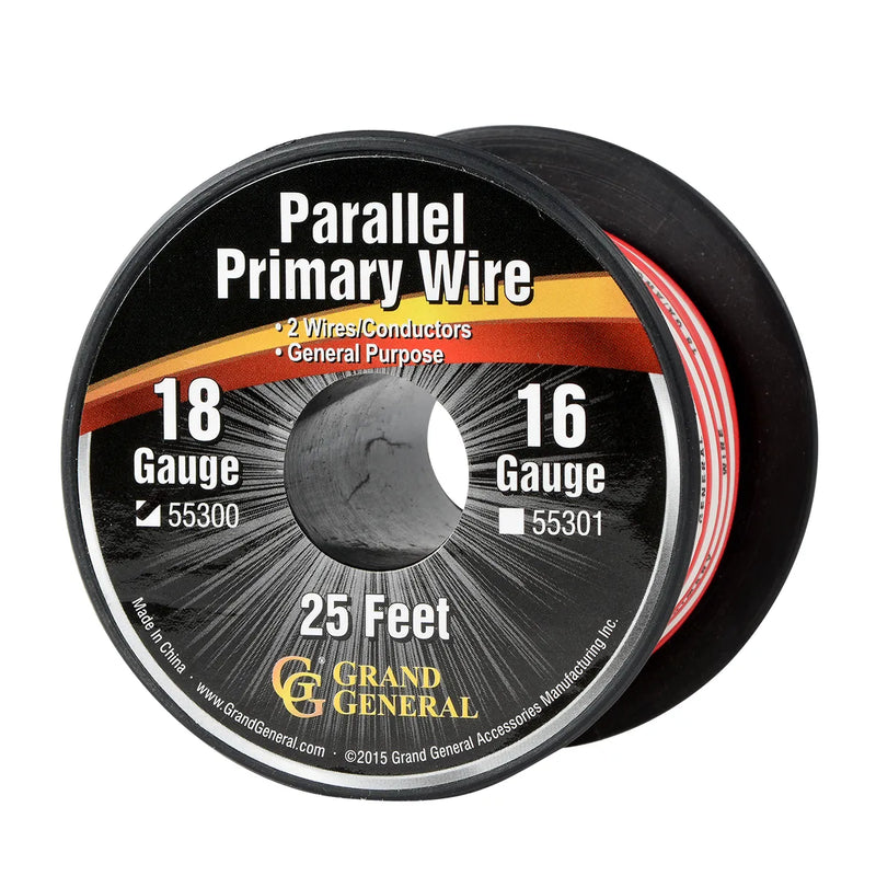 #55300 18GA PARALLEL PRIMARY WIRE, 2 WIRES, 25FT/ROLL WIRE Dark Slate Gray