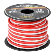 #55301 16GA PARALLEL PRIMARY WIRE, 2 WIRES, 25FT/ROLL WIRE Maroon