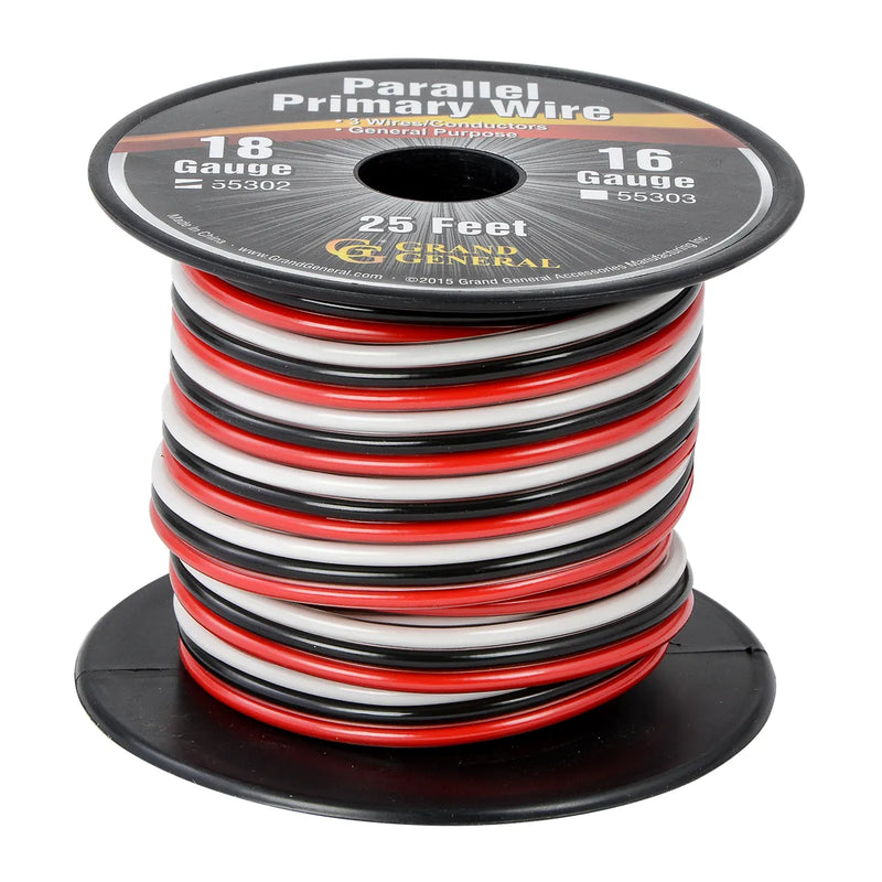 #55302 18GA PARALLEL PRIMARY WIRE, 3 WIRES, 25FT/ROLL WIRE Dark Slate Gray