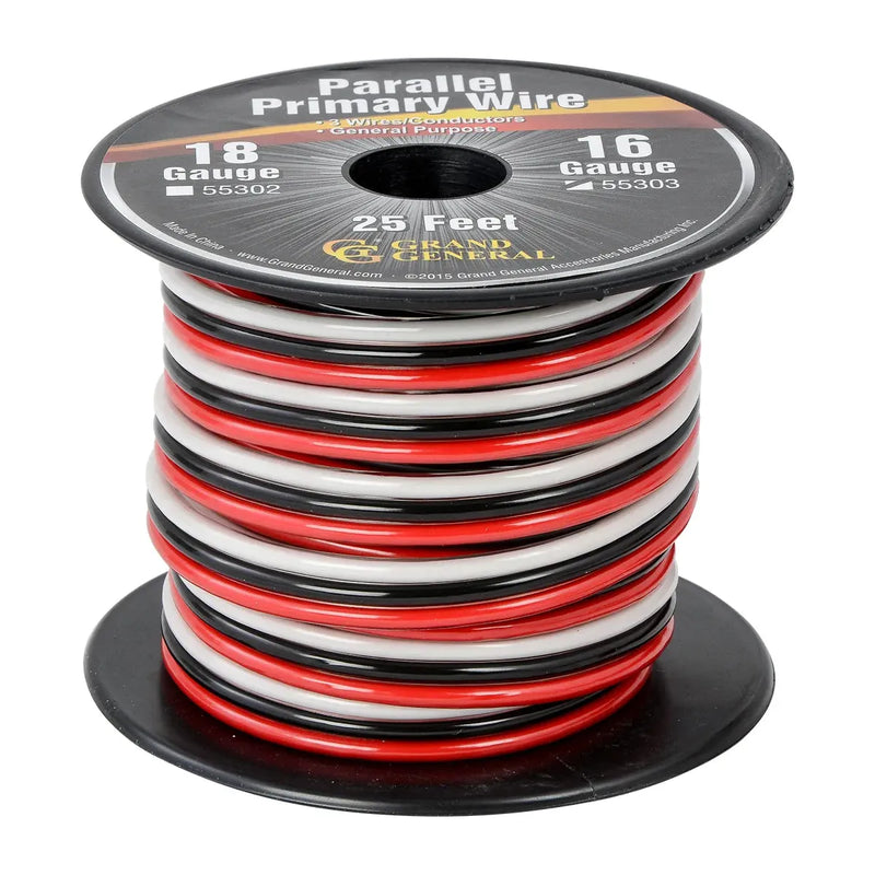 55303 16GA PARALLEL PRIMARY WIRE, 3 WIRES, 25FT/ROLL Dark Slate Gray