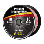 #55308 18GA PARALLEL PRIMARY WIRE, 2 WIRES, 500FT/ROLL WIRE Tan