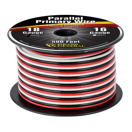 #55310 18GA PARALLEL PRIMARY WIRE, 3 WIRES, 500FT/ROLL WIRE Tan