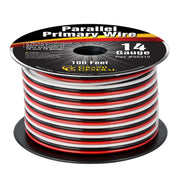 #55315 14GA PARALLEL PRIMARY WIRE, 3 WIRES, 100FT/ROLL WIRE Tan