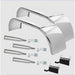 Light Gray Hogebuilt full fender kit Stainless Steel Pair w/heavy duty brackets 31" drop