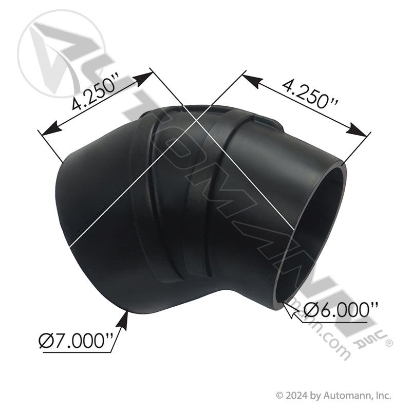 561.47779  Reducer Elbow Rubber 6-7in ID