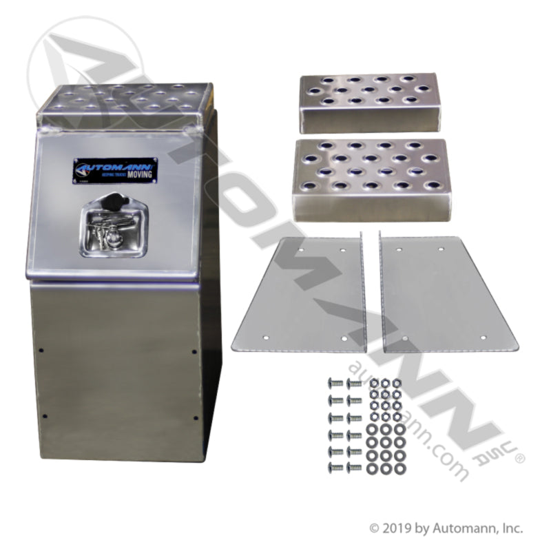 562.SB12LMA-S  Step Box Large Mouth 12x25x28 Aluminum