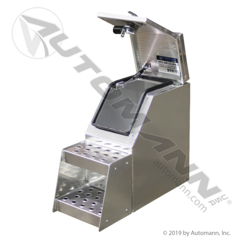 562.SB12LMA-S  Step Box Large Mouth 12x25x28 Aluminum