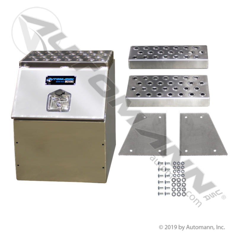 562.SB18LMA-S  Step Box Large Mouth 18x25x28 Aluminum