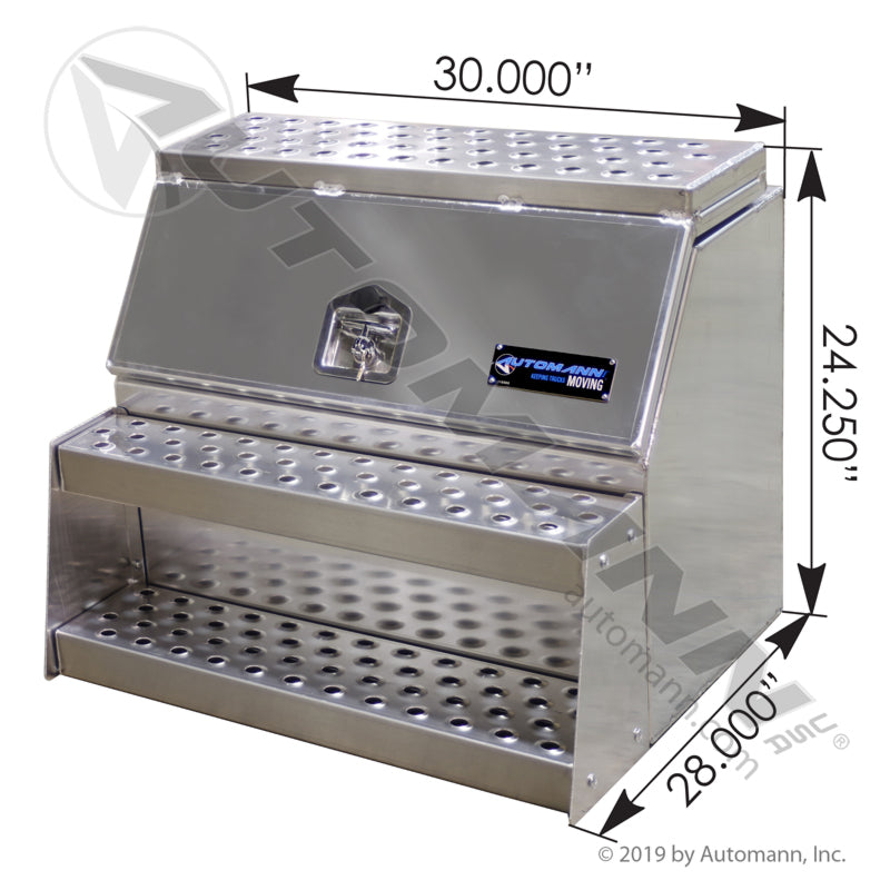 562.SB30LMA-S - Step Box Large Mouth 30x25x28 Aluminum