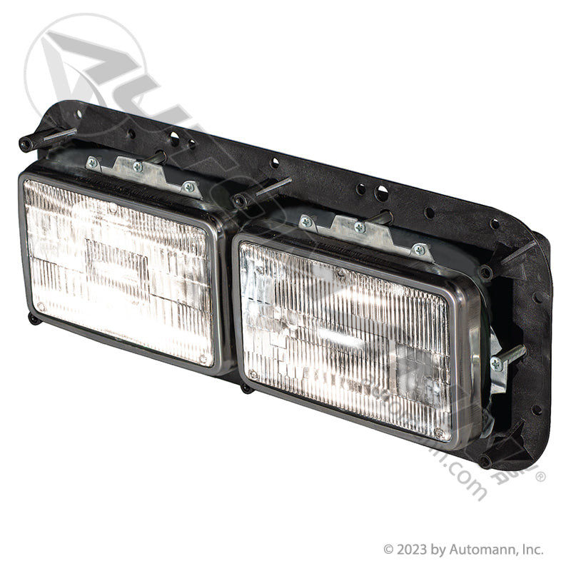 TPHD Dual Square Headlight Assembly Replaces K256-880-2 For Freightliner Classic, Kenworth T800, W900 (Choose Side)