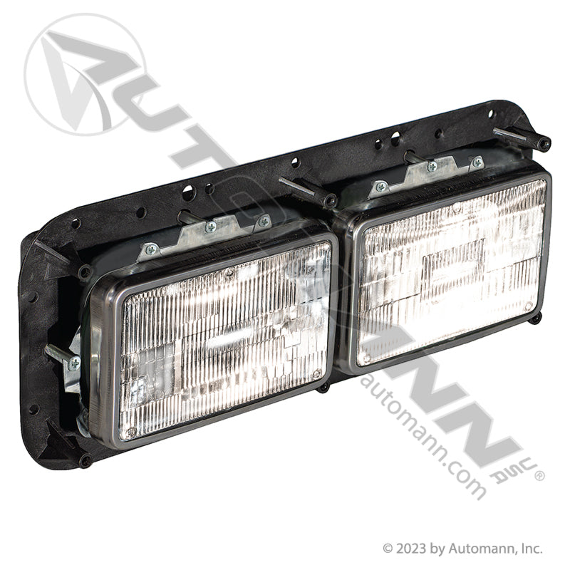 TPHD Dual Square Headlight Assembly Replaces K256-880-2 For Freightliner Classic, Kenworth T800, W900 (Choose Side)