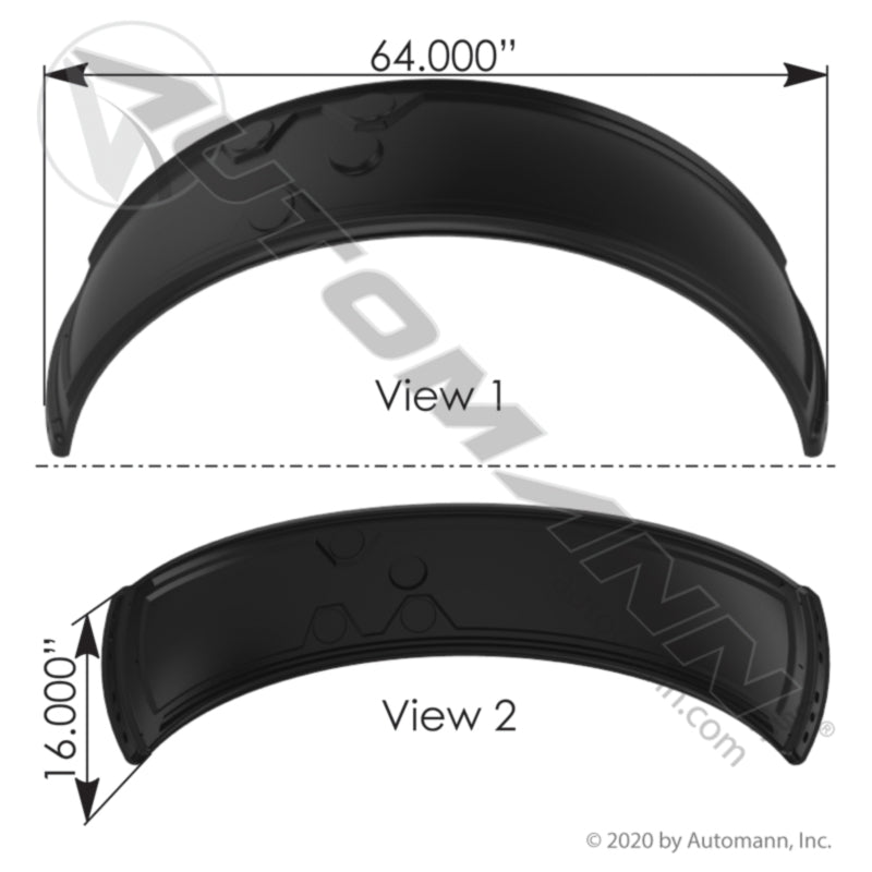 564.75023 - Fender Liner RH 388-389 Peterbilt