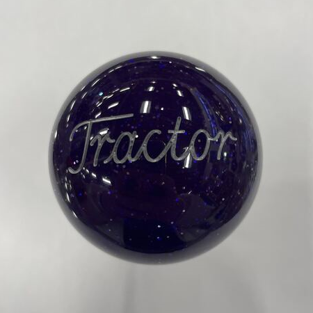 Font 1 Engraved Tractor Brake Knobs (5/8"-11 female threads) Twisted Shifterz (Choose Color) brake knob Purple Glitter Gray