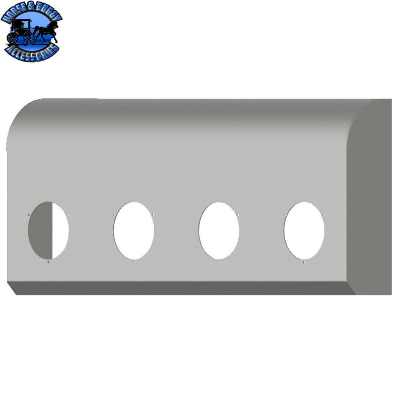 IC172003-21 iowa customs 4 4" holes shock box cover stainless round top ghost mount