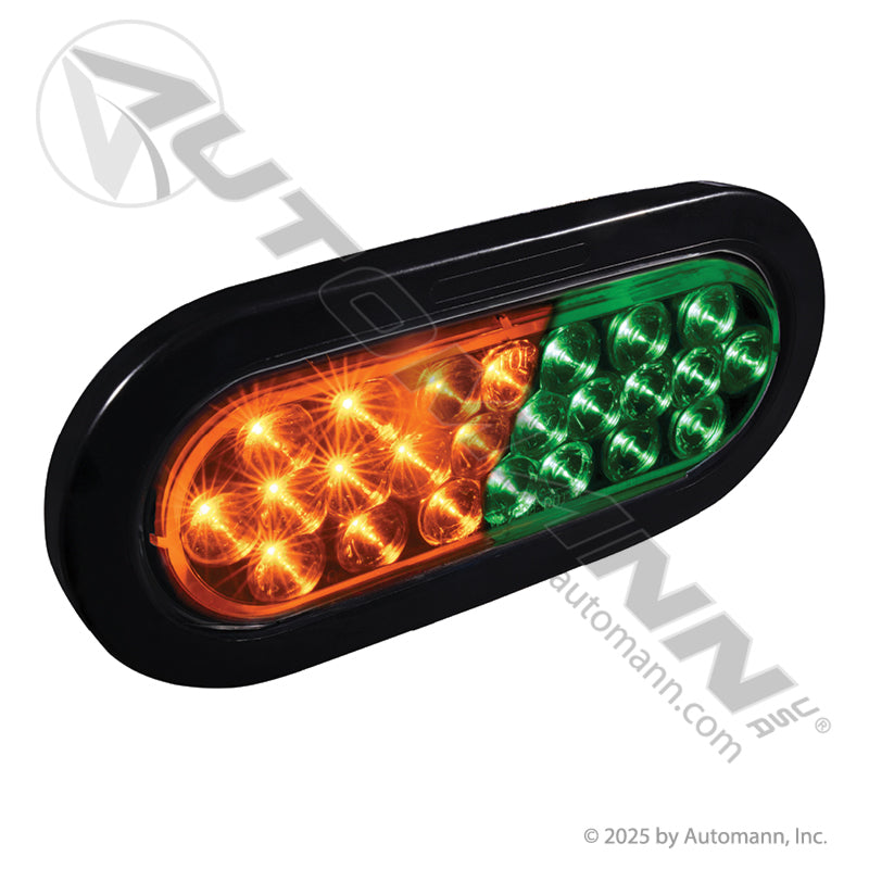 571.LD68CAG24-1K - Warning Light Kit 6in Amber/Green 24-Dio