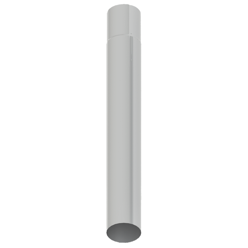 EL408E-048-1103 8"x48" Elite Finish Exhaust Spool Gray