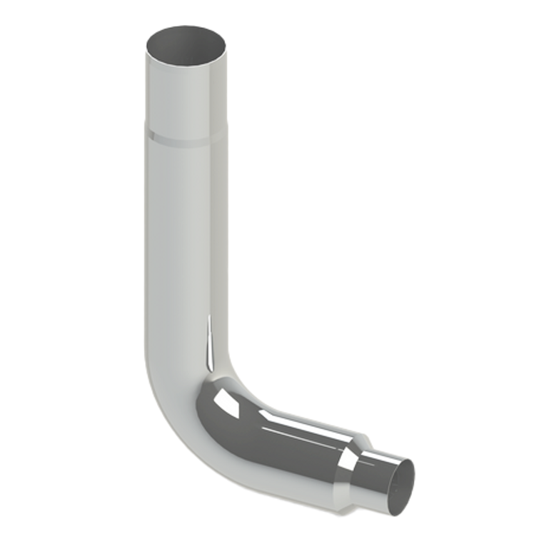 ELL9007-E29-B20-1103 7" Reduced to 5" 90 Degree Elite Finish Exhaust Elbow Gray