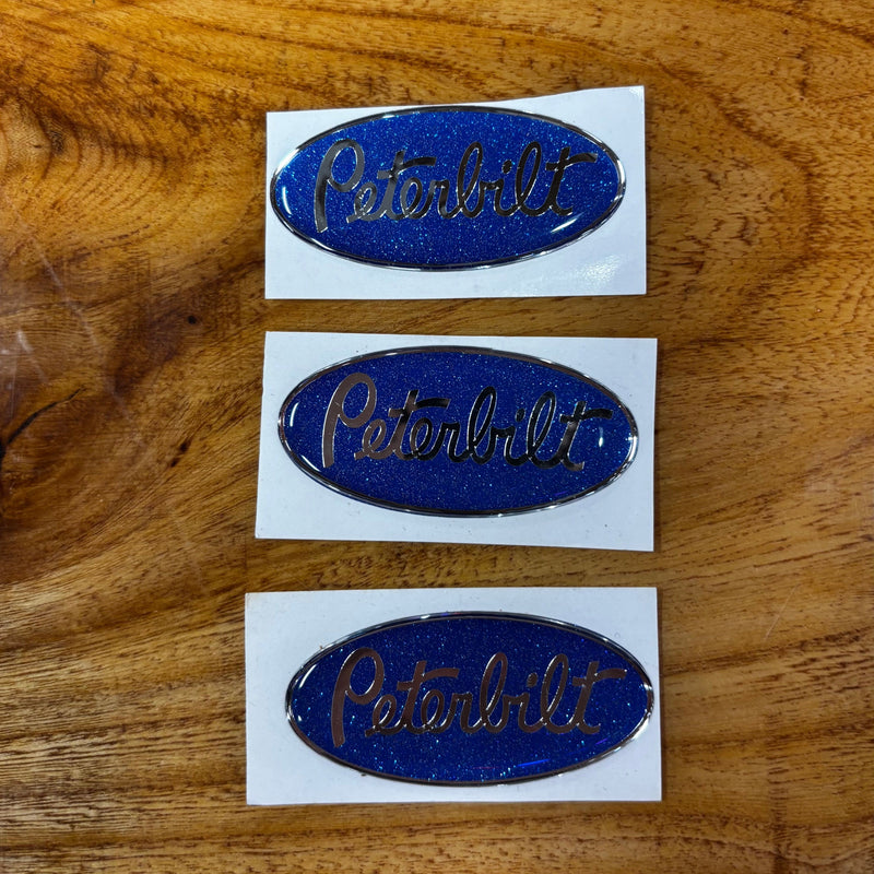 RZ-PB-P-3SD-SYN/BLU PETE PEDAL DECAL FOR CUSTOM PEDALS (SYNENERGYBLUE/CHROME) SOLD AS A SET OF 3