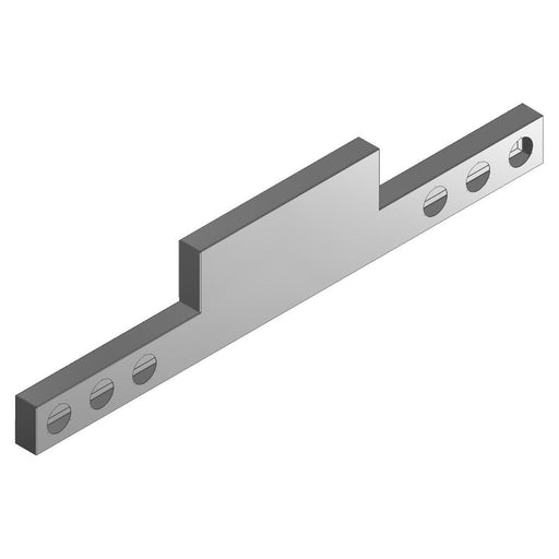 IC975022-14 Reverse T-Bar with (6) 4" Round Light Holes - 18" Drop x 96" Long light bar Gray