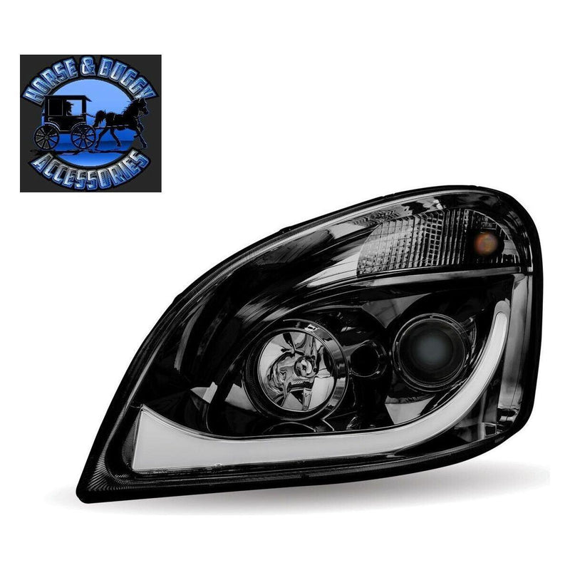 TRUX BLACK ALL LED FREIGHTLINER CASCADIA LED PROJECTOR HEADLIGHTS PAIR H68 H69 HEADLIGHT Gray