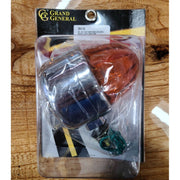 Single Face Chrome Die Cast Auxiliary Light with Glass Lens (Choose Color) watermelon DARK AMBER (with visor),LIGHT AMBER (with visor),RED (with visor),DARK AMBER (W/S.S BEZEL),LIGHT AMBER (W/S.S BEZEL),RED (W/S.S BEZEL) Dim Gray