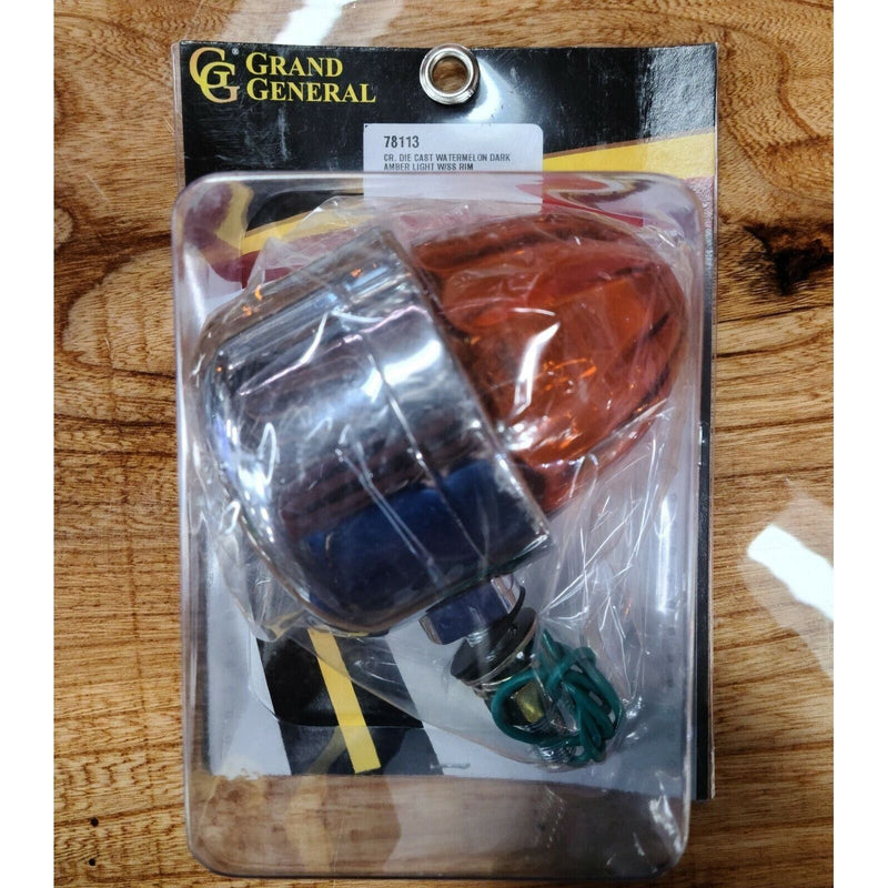 Single Face Chrome Die Cast Auxiliary Light with Glass Lens (Choose Color) watermelon DARK AMBER (with visor),LIGHT AMBER (with visor),RED (with visor),DARK AMBER (W/S.S BEZEL),LIGHT AMBER (W/S.S BEZEL),RED (W/S.S BEZEL) Dim Gray