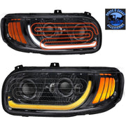 Peterbilt 389 Trux headlights (Choose style and Color) dot approved (ALL LED) PETERBILT Heated / Chrome / Driver's Side,Heated / Chrome / Passenger's Side,Heated / Black / Driver's Side,Heated / Black / Passenger's Side,Standard / Chrome / Driver's Side,Standard / Chrome / Passenger's Side,Standard / Black / Driver's Side,Standard / Black / Passenger's Side Dark Slate Gray