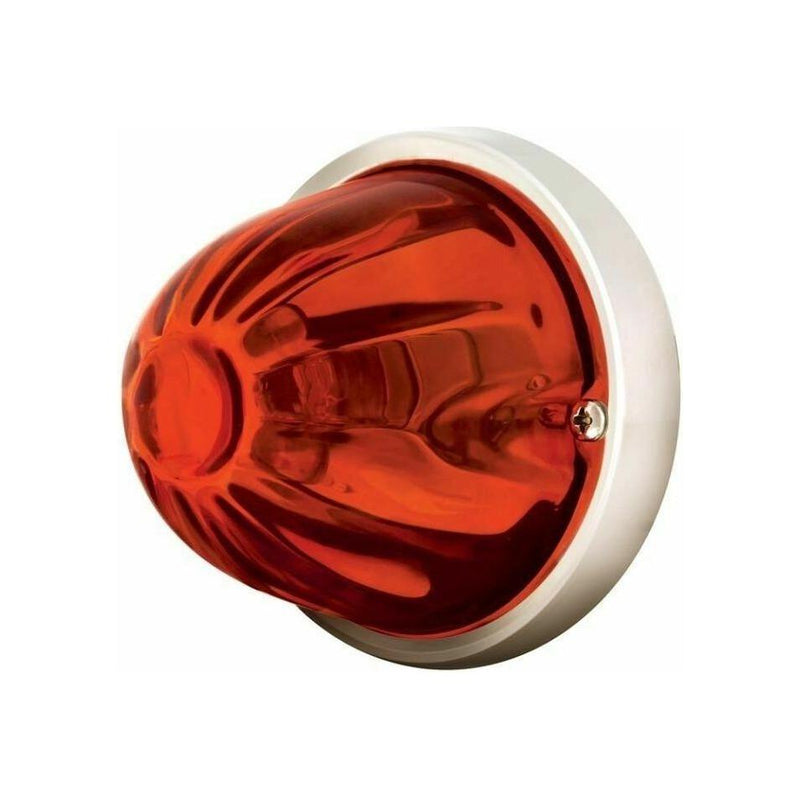 Grand General Flush Mount 3.5" Glass Watermelon Light Kits (1 wire 1156) (choose color) WATERMELON 1156 dark amber,light amber,blue,clear,red,green,purple Brown