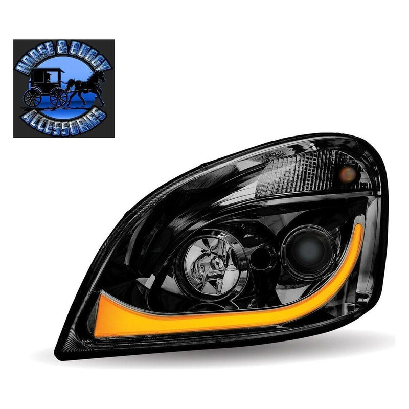 TRUX BLACK ALL LED FREIGHTLINER CASCADIA LED PROJECTOR HEADLIGHTS PAIR H68 H69 HEADLIGHT Tan