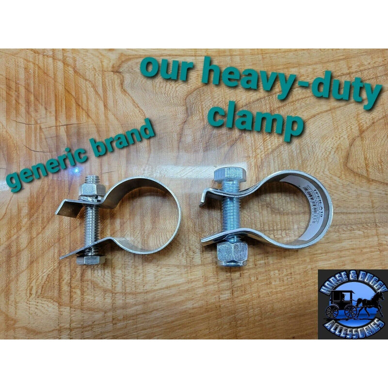 Hogebuilt full fender kit Stainless Steel Pair w/heavy duty brackets 25.5" drop FULL FENDERS Rosy Brown