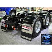 hogebuilt single axle fender Stainless Steel 80" Pair w/heavy duty brackets (h-2706 4x mq2012 4x 1447) SINGLE AXLE FENDER Dark Slate Gray