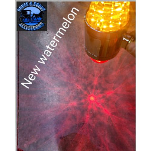 Dim Gray single face watermelon pedestal light turn signal universal (choose color) #51567 watermelon sealed led 81940 amber/amber,81941 amber/clear,81942 red/red,81943 red/clear,81944 cool white,81945 blue/blue,81946 green/green,81947 warm white,81948 blue/clear,81949 green/clear