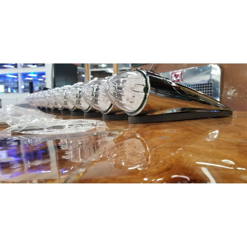 Watermelon Grakon 1000 Cab 19 c/Amber LED Light Truck Set of 9 universal 39824 watermelon sealed led Dim Gray