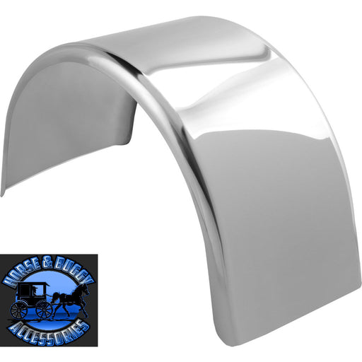 Dark Gray hogebuilt single axle fender Stainless Steel 80" Pair w/heavy duty brackets (h-2706 4x mq2012 4x 1447) SINGLE AXLE FENDER