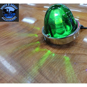 Grand General Flush Mount (1157 2 wire) 3.5" Watermelon Glass Marker Light Kits (CHOOSE COLOR) watermelon glass lens RED,DARK AMBER,LIGHT AMBER,CLEAR,BLUE,PURPLE,GREEN Dim Gray