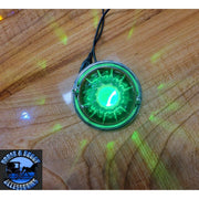 Grand General Flush Mount (1157 2 wire) 3.5" Watermelon Glass Marker Light Kits (CHOOSE COLOR) watermelon glass lens RED,DARK AMBER,LIGHT AMBER,CLEAR,BLUE,PURPLE,GREEN Dim Gray