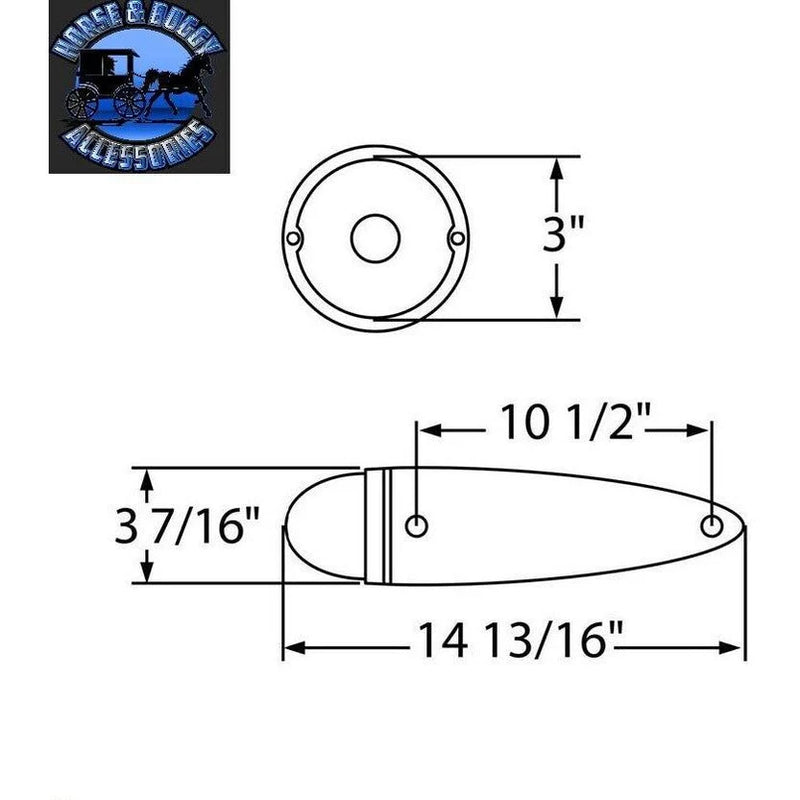 Glass lens watermelon chrome die cast housing dark amber #93703 watermelon glass lens White Smoke